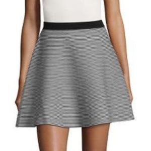 ENGLISH FACTORY Striped Knit Mini Skirt